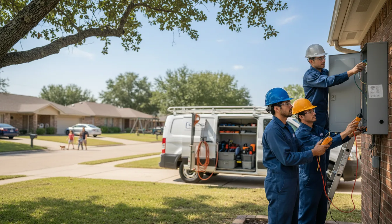 Certified electrician providing emergency electrical services in Valley Spring, TX